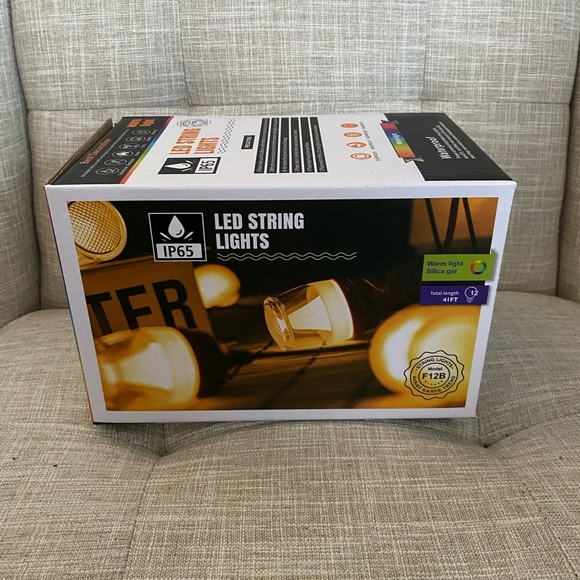 Outdoor String Lights 30ft LED String Lights 2700K Warm Patio Lights, IP… - Picture 1 of 13